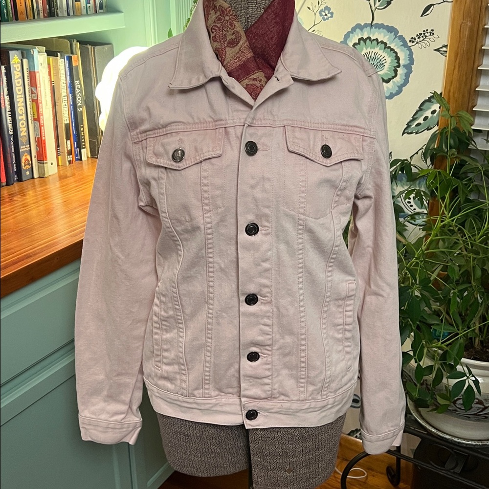 Carbon Light Pink Denim Jacket - Small